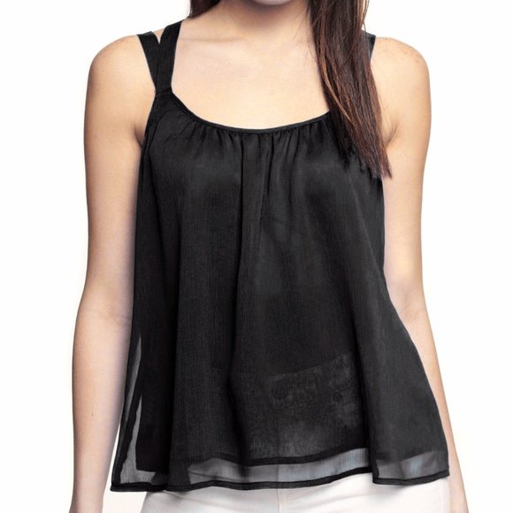 Express Tops - 3/$25 Express Chiffon Strappy 2-Layer Trapeze Top